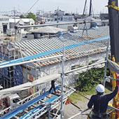 工場の屋根修理