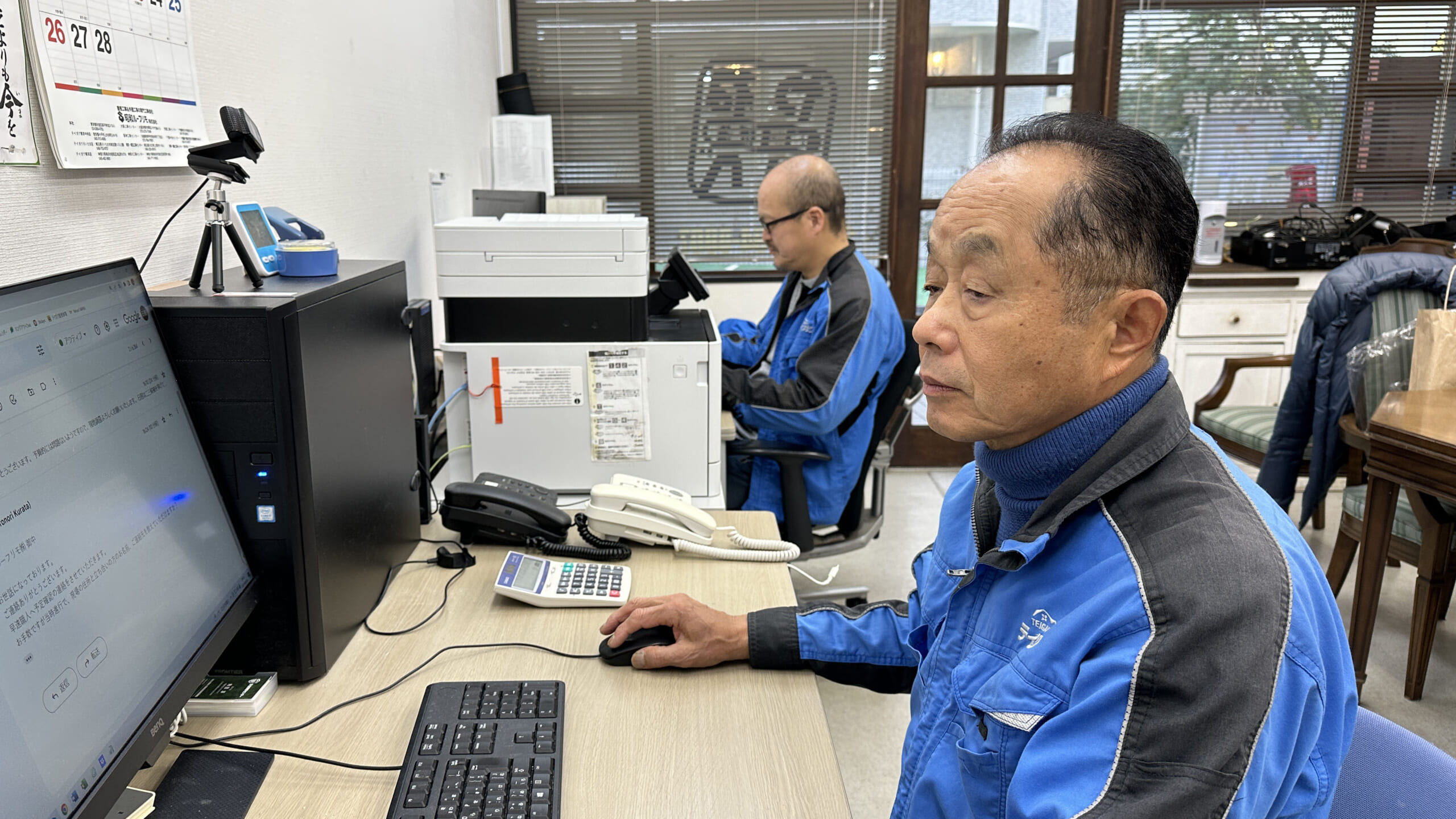 施工管理の様子