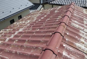八潮市　積水ハウスの屋根改修工事　現場調査