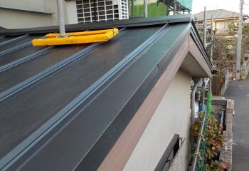 下屋根の屋根工事完成