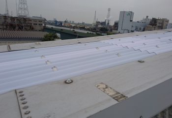 明かり採りの波板交換