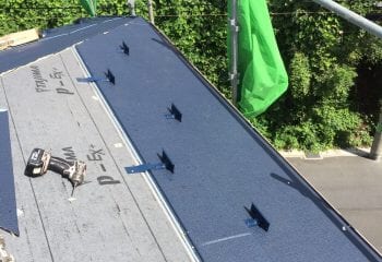 3.下葺き材張りと屋根本体張り