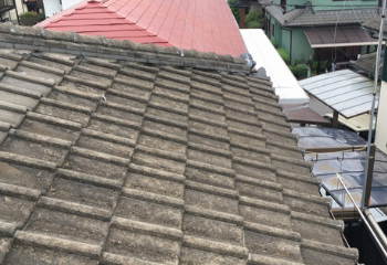 板橋区の屋根瓦葺き替え工事　-施工前-
