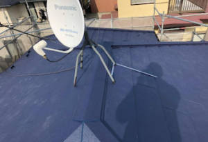 船橋市 - 台風被害にあった屋根を応急処置してリフォーム