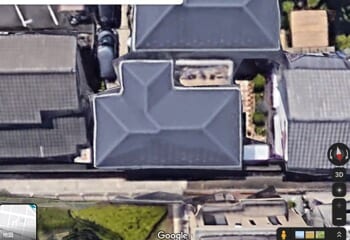 グーグルマップで見た自宅の屋根