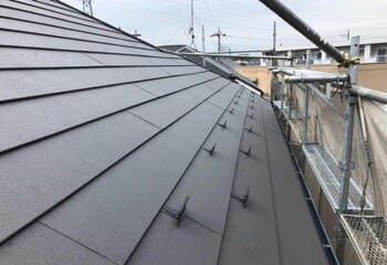 野地板増し張り屋根カバー工法の施工後写真