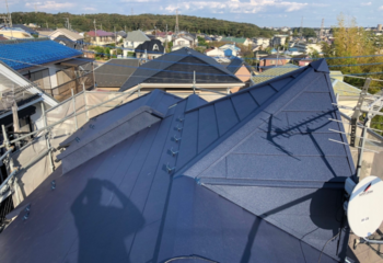 神戸市西区のカバー工法による屋根リフォームが完成
