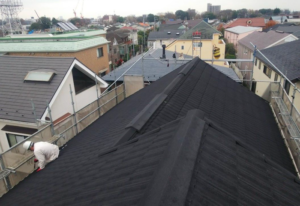 練馬区 - 洋瓦からクラシックタイルの屋根に葺き替えリフォーム