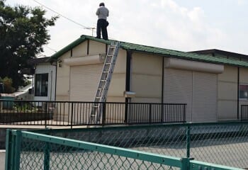 倉庫屋根の現場調査 リフォーム