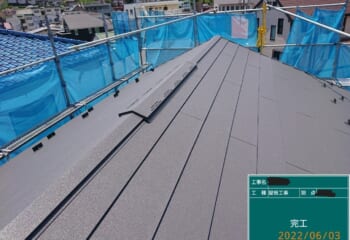 横浜市旭区 - パミール屋根葺き替えと外壁塗装改修工事