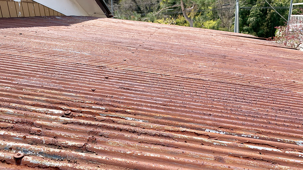 波型トタンの屋根