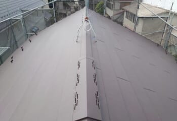 屋根カバー工法工事の完成