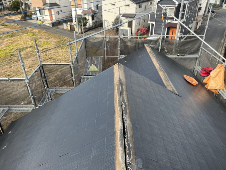 工事前のスレート屋根