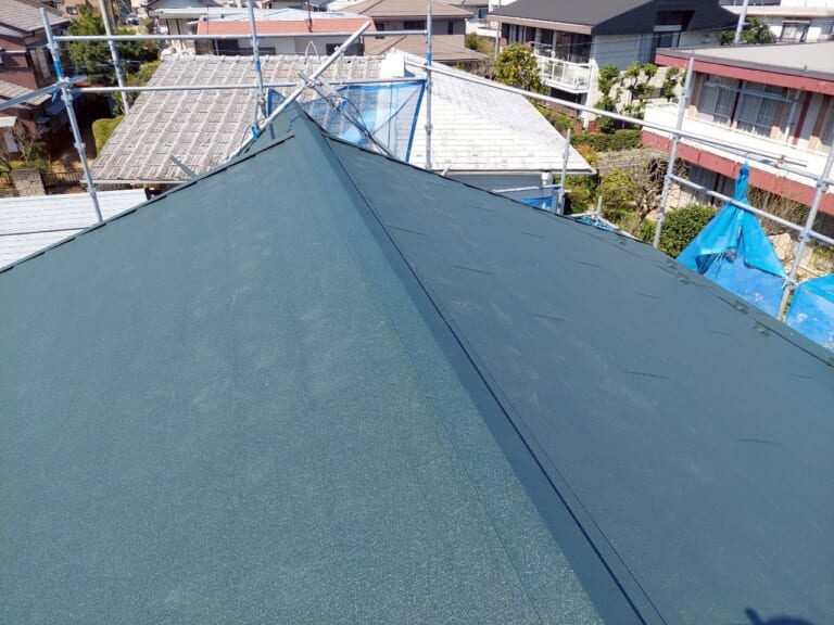 完成した屋根