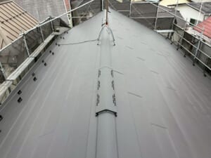 スーパーガルテクト施工後の屋根