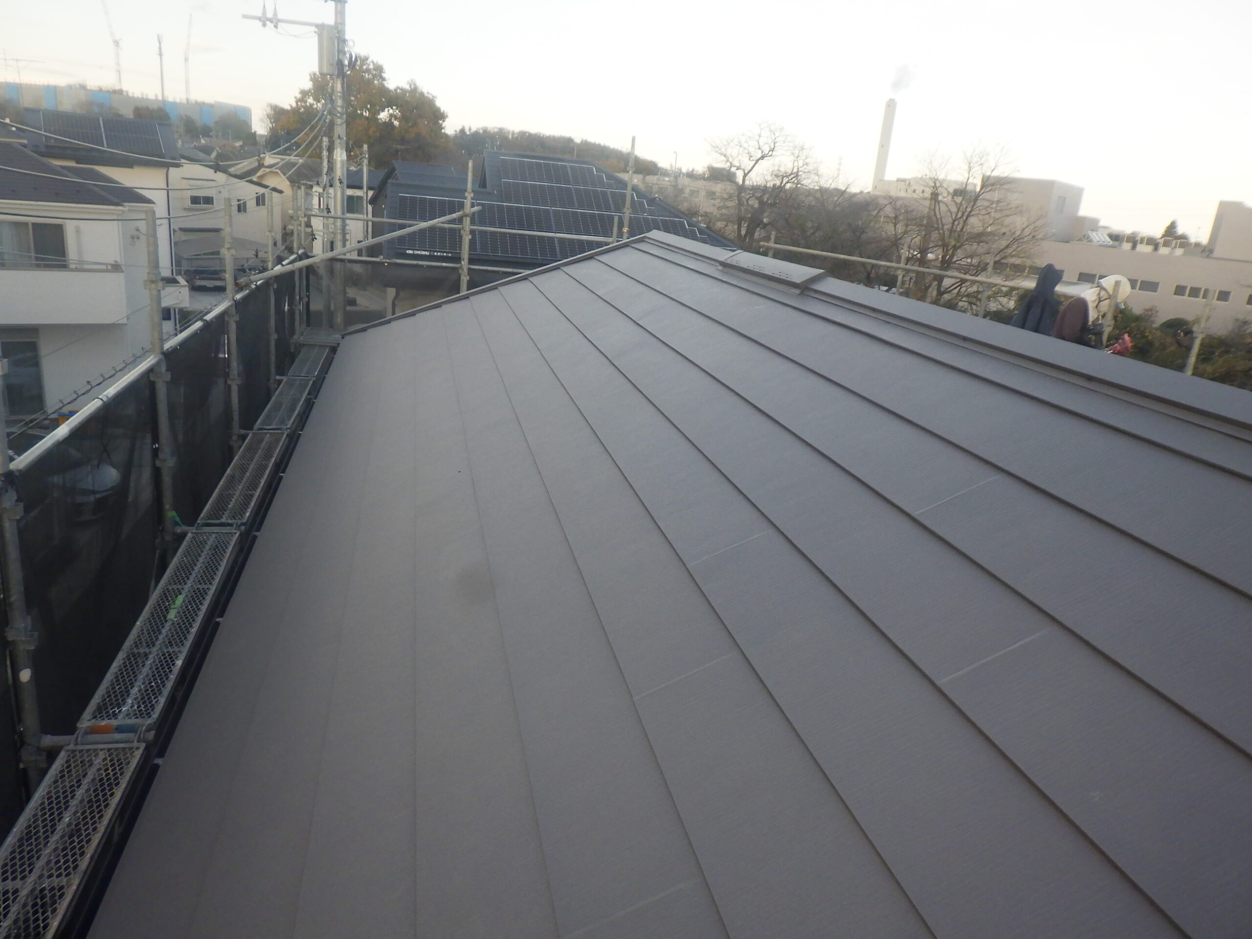 工事後のスーパーガルテクトの屋根
