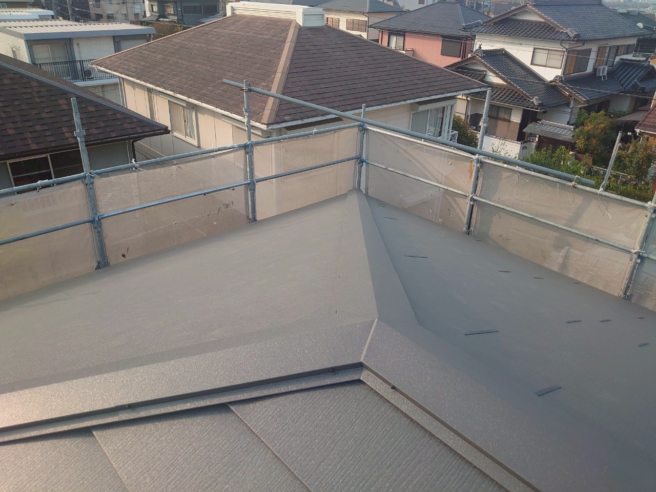 完成した屋根