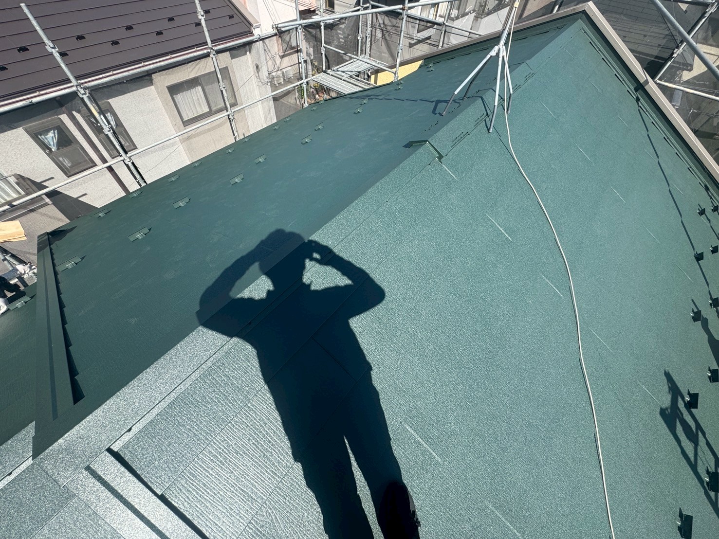 完成した屋根