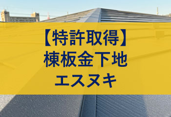 特許取得棟板金下地エスヌキ
