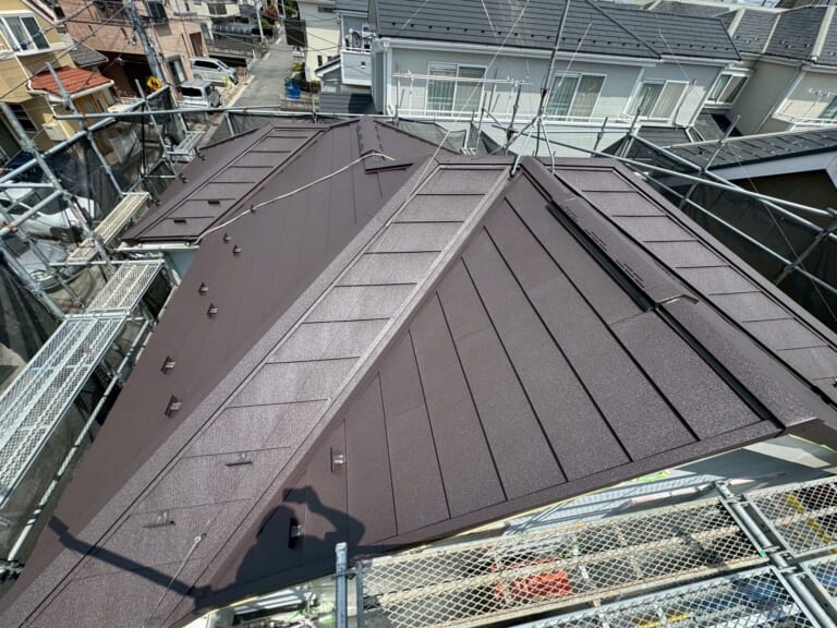 完成した屋根