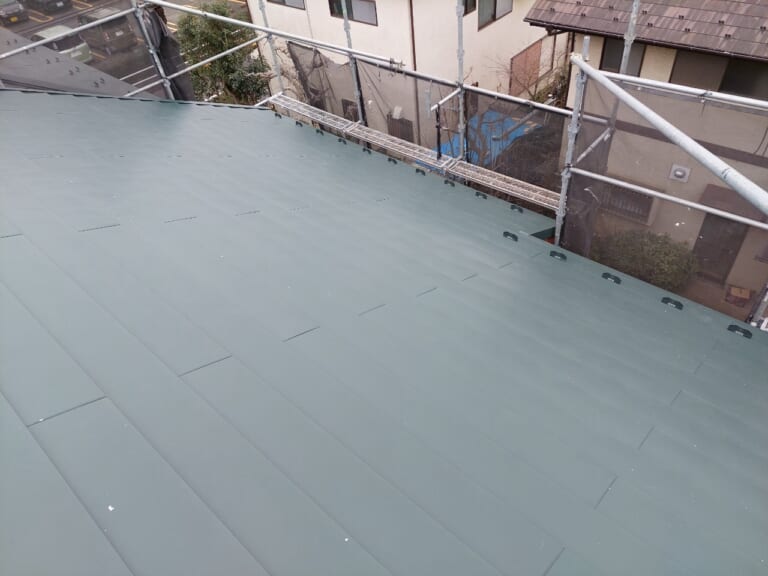 横暖ルーフαプレミアムS施工後の屋根