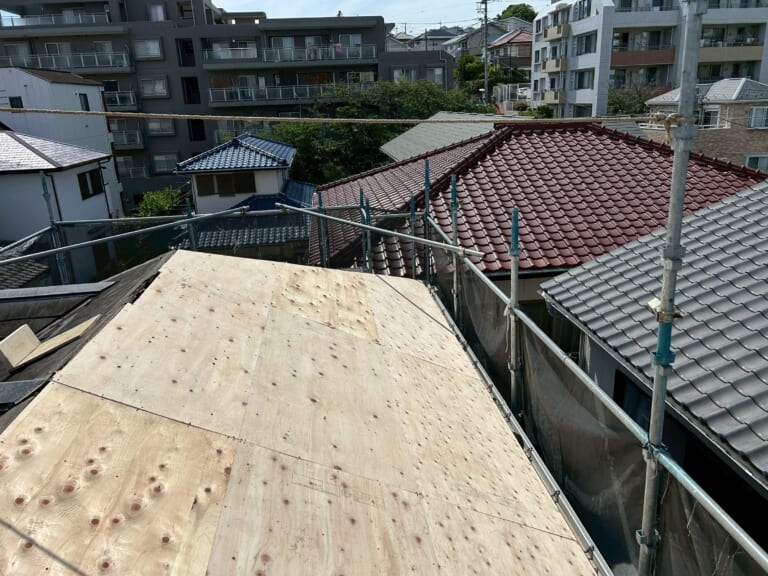 野地板増し張り