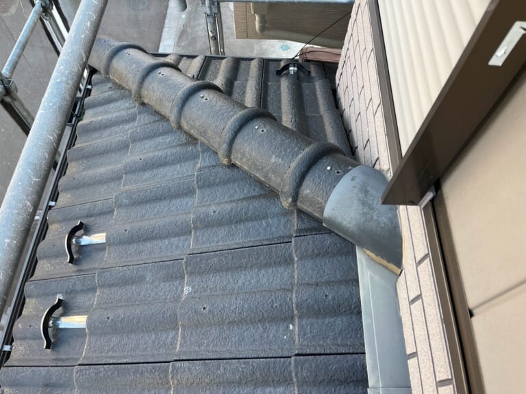 工事前の下屋根