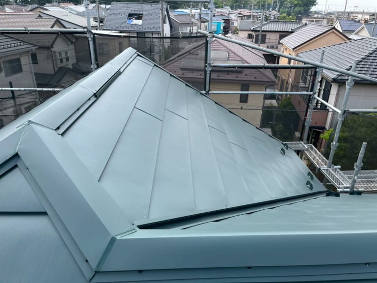 完成した屋根