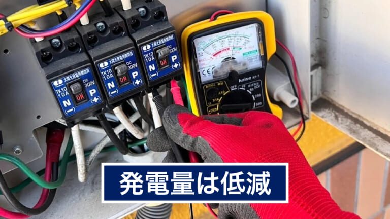 太陽光パネルの発電量を調査