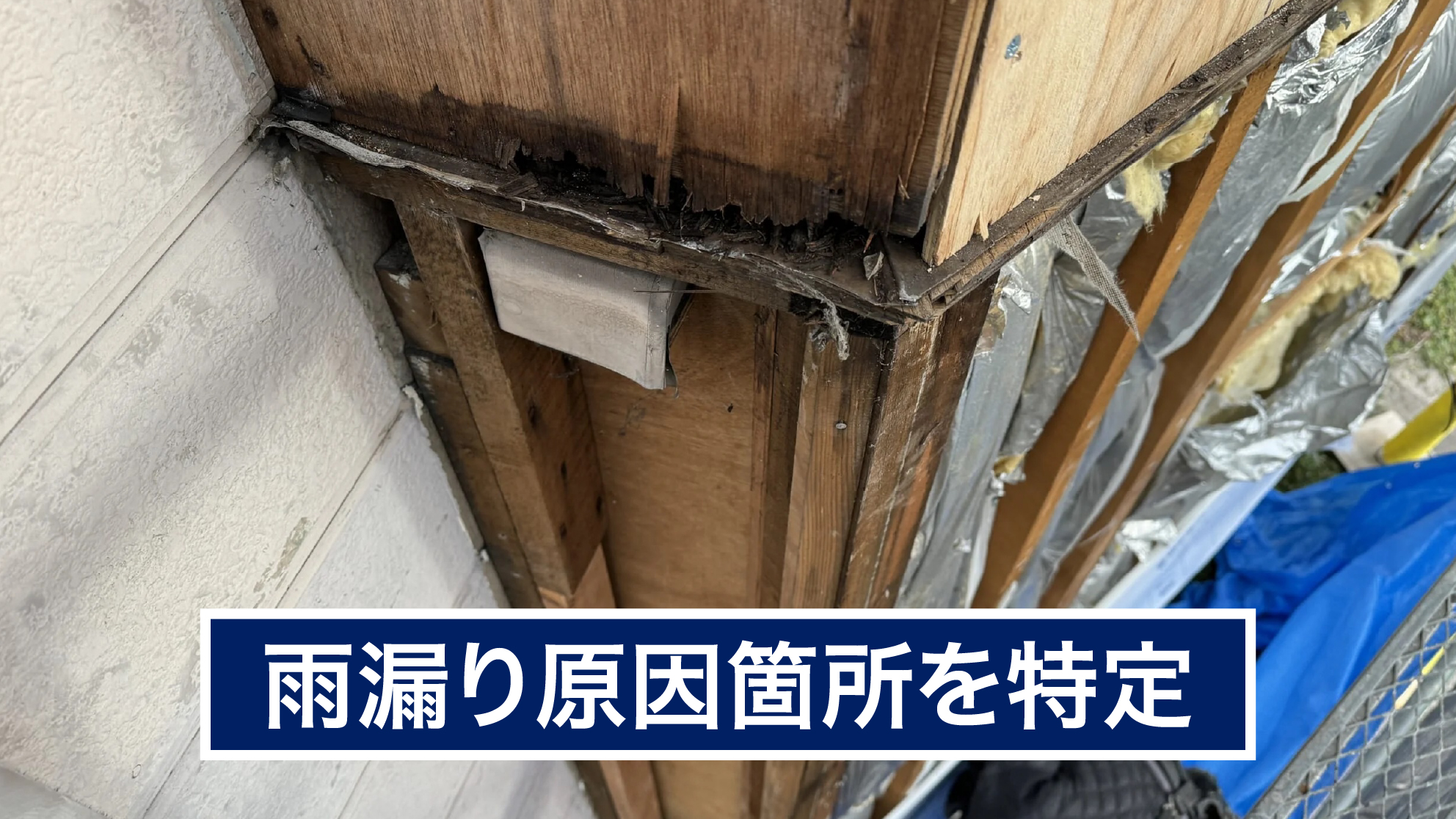 雨漏りの原因を細かく確認