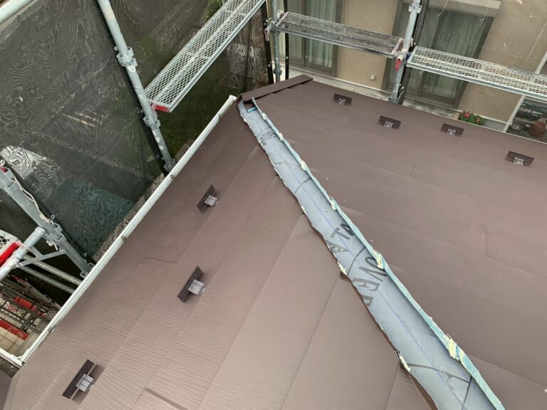 棟部分の立ち上げ