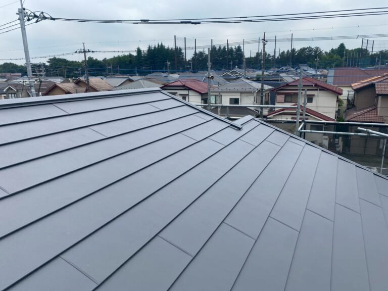 完成した屋根