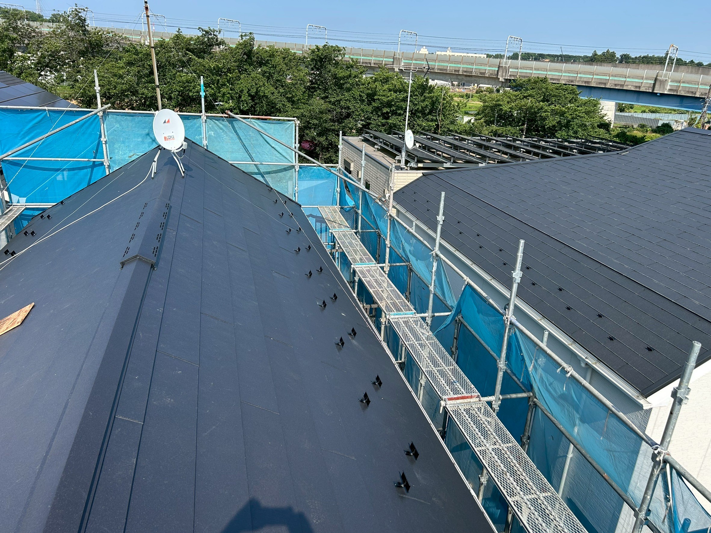 屋根工事施行後