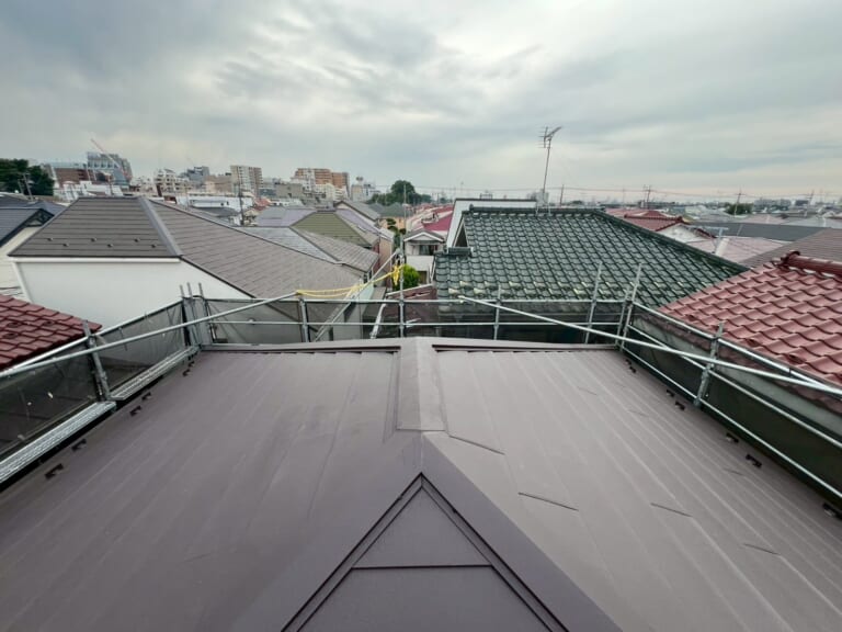 完成した屋根