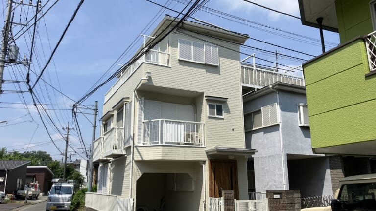 外壁塗装施工完了