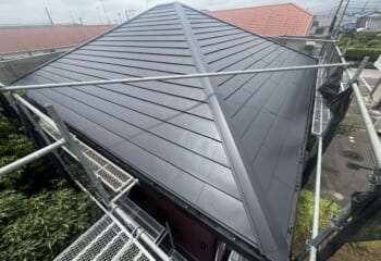 千葉県東金市のテイガクが修理した屋根