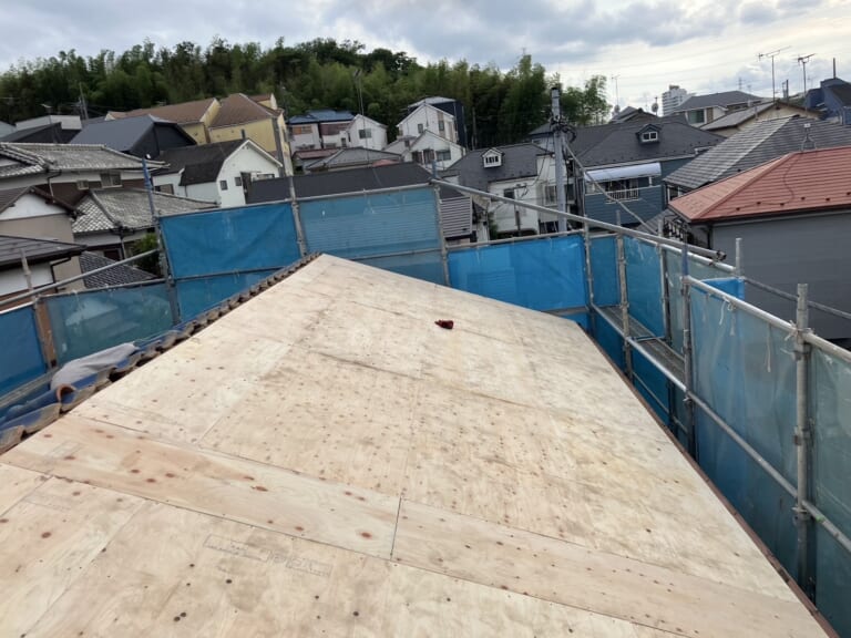 野地板敷設