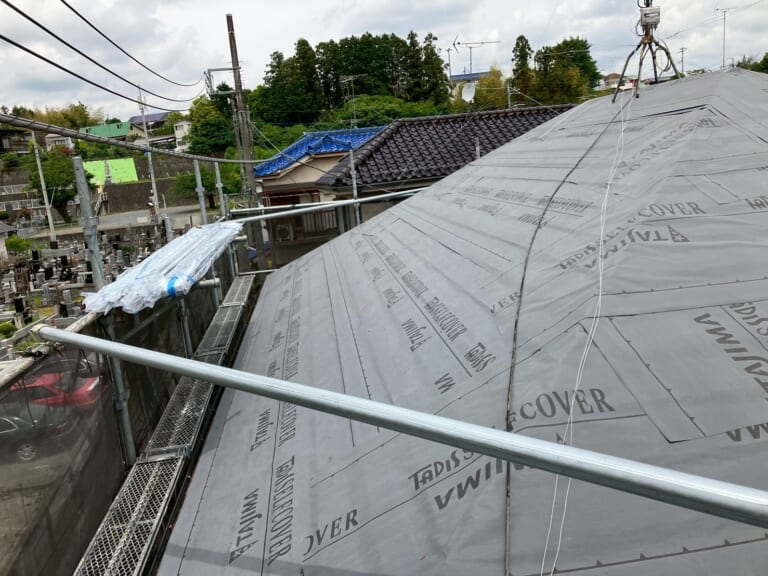 ルーフィング施工