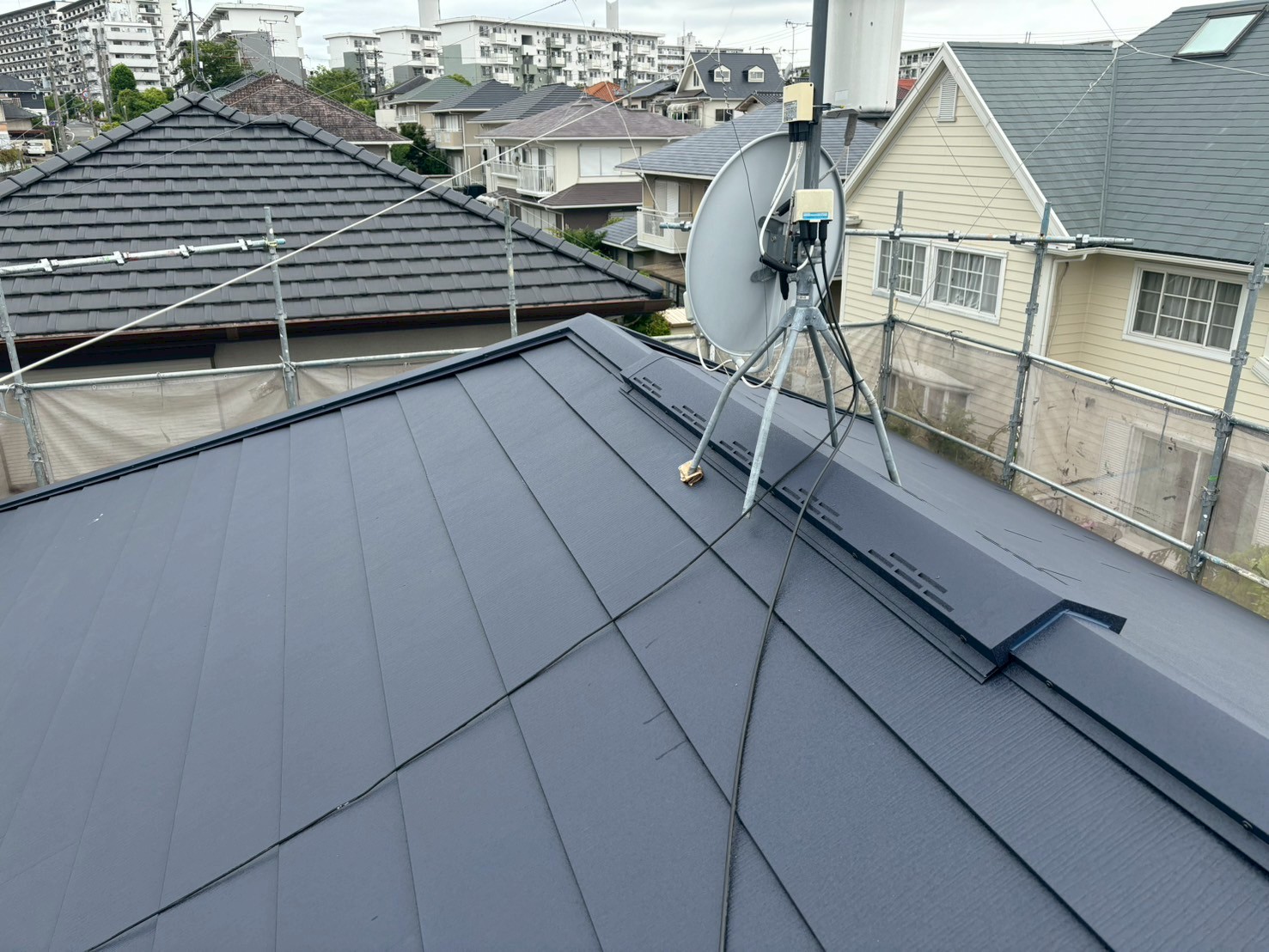 完成した屋根