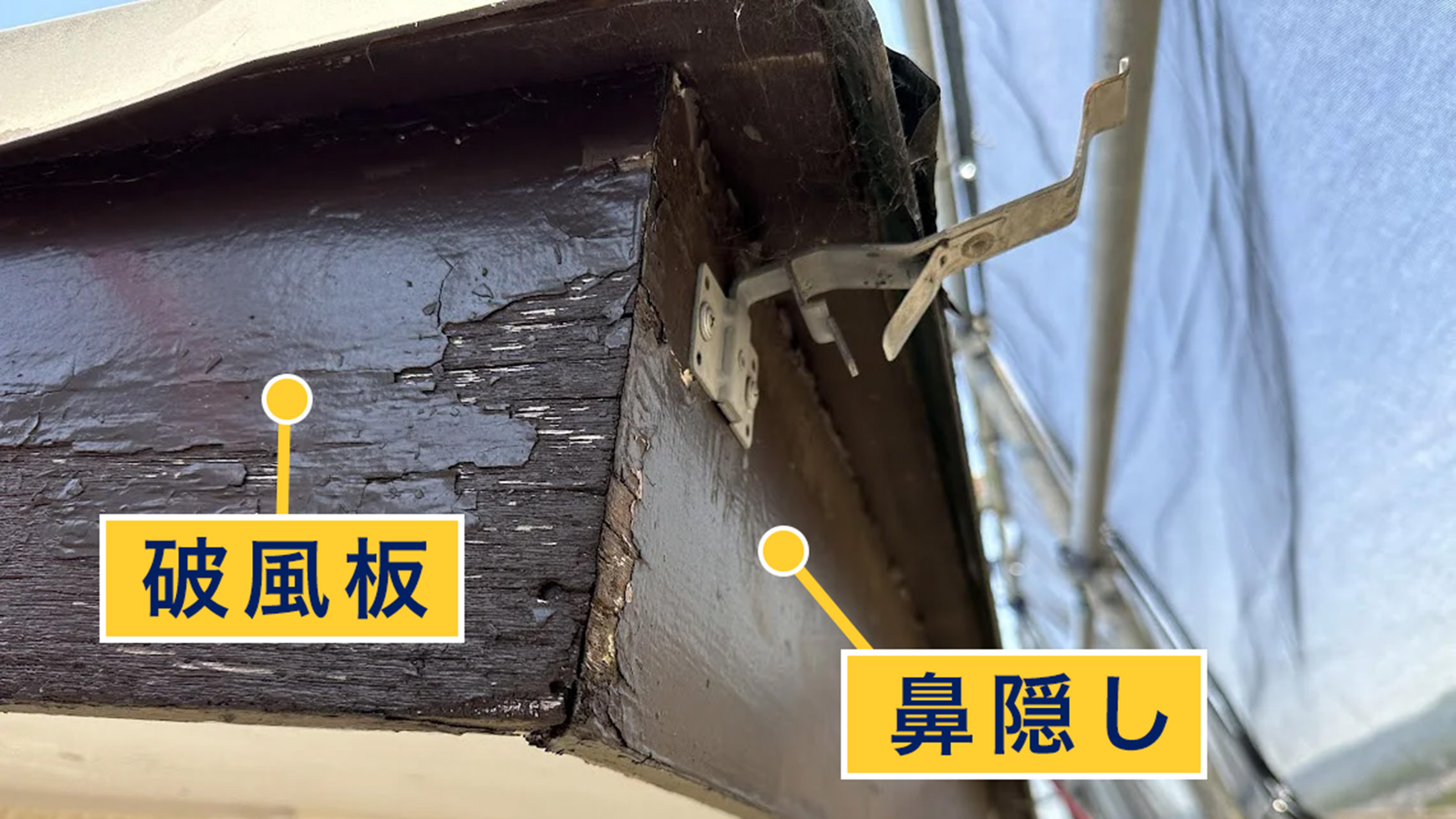 鼻隠しと破風板
