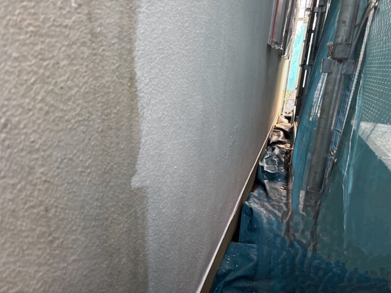 外壁と上塗り