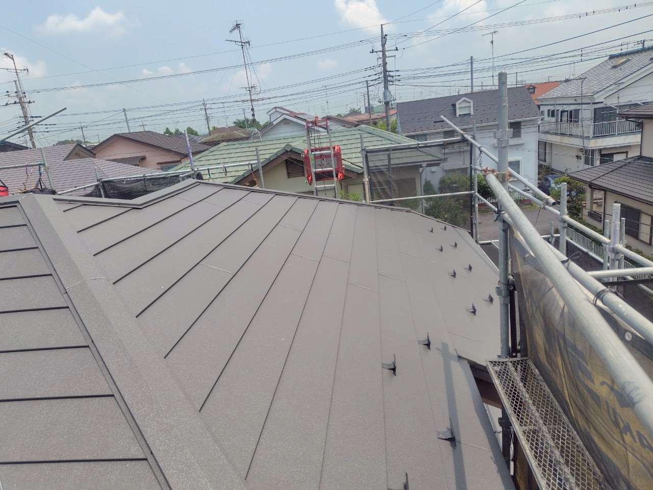 屋根施工後完了写真