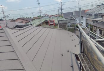 屋根カバー工法,施工後
