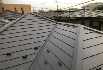 埼玉県久喜市でテイガクが工事した屋根