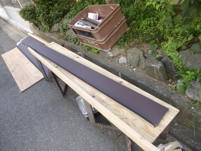 制作した破風板板金