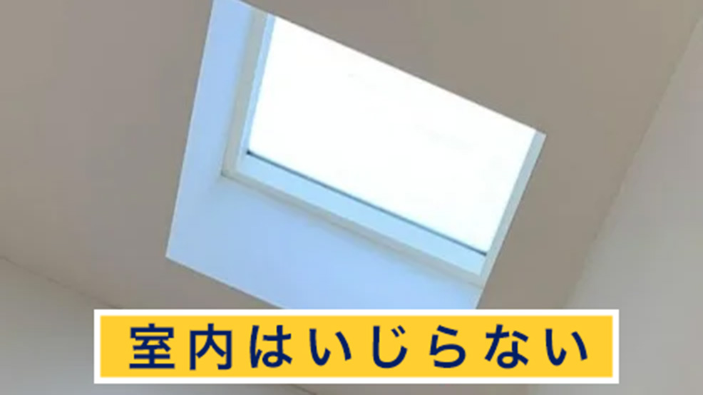 室内はいじらない