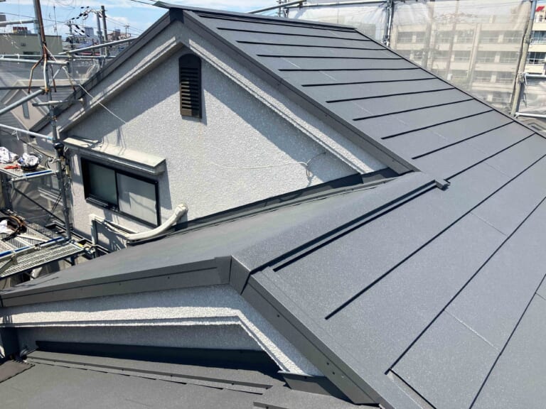 完成した屋根