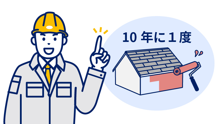 外壁塗装は10年に1度
