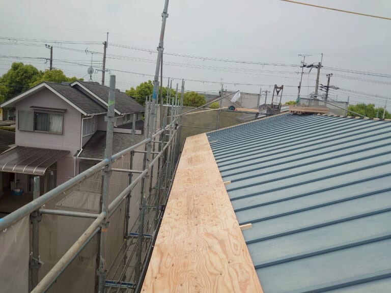 野地板増し張り