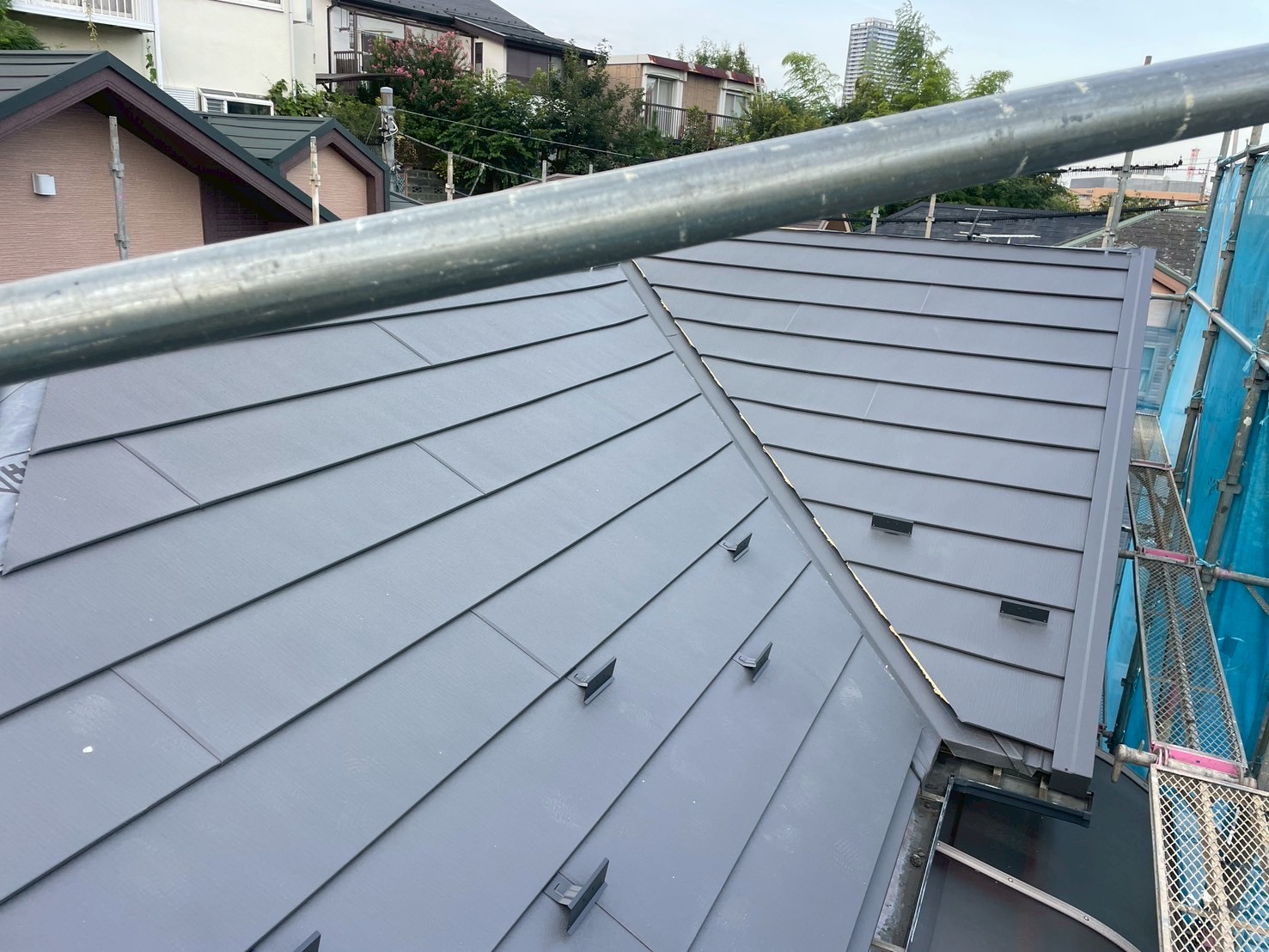 完成した屋根